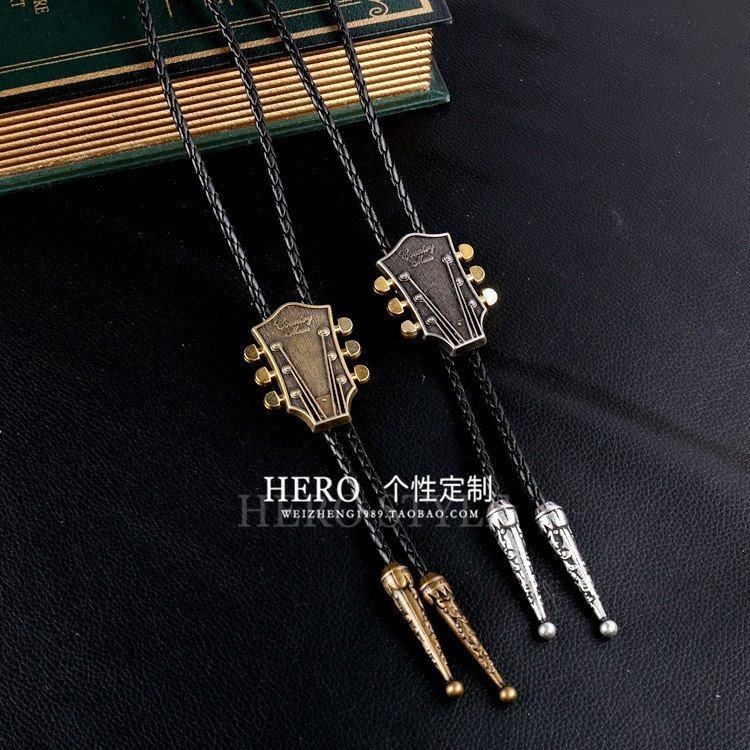 个性卡扣波洛领带酒吧/造型师领带超酷领结欧式休闲风金属领绳