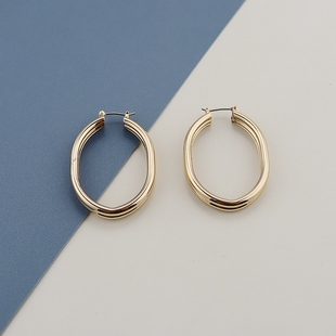 BC双色几何简约时尚耳环