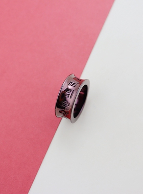 Homme欧美简约铁锈红十二星座戒指精致气质优雅时尚百搭个性