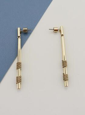 BC双色缠绕时尚个性潮流耳环