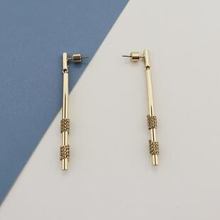 BC双色缠绕时尚个性潮流耳环