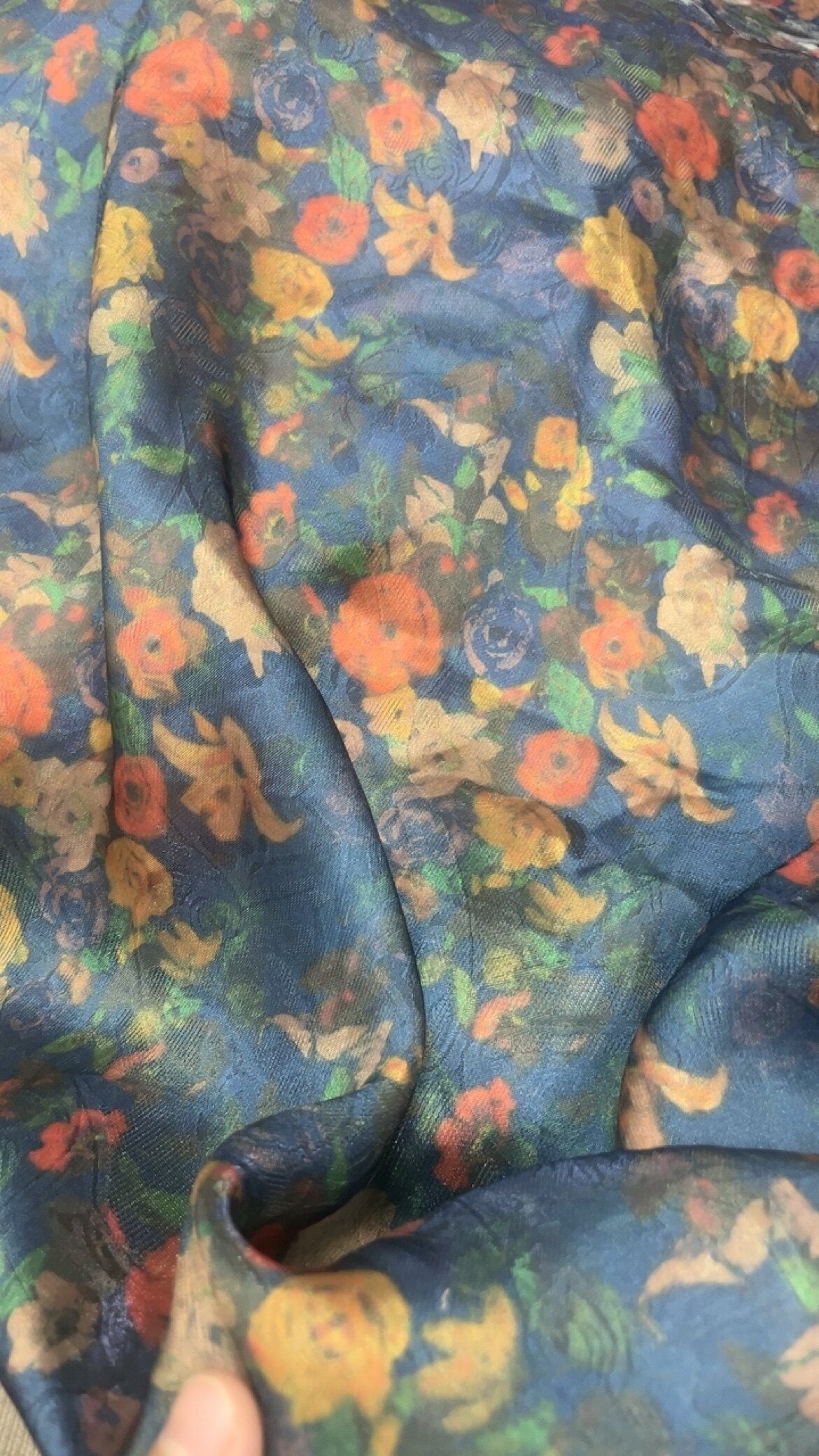 新中式浮光锦旗袍国风汉服手工DIY布面料一米价格