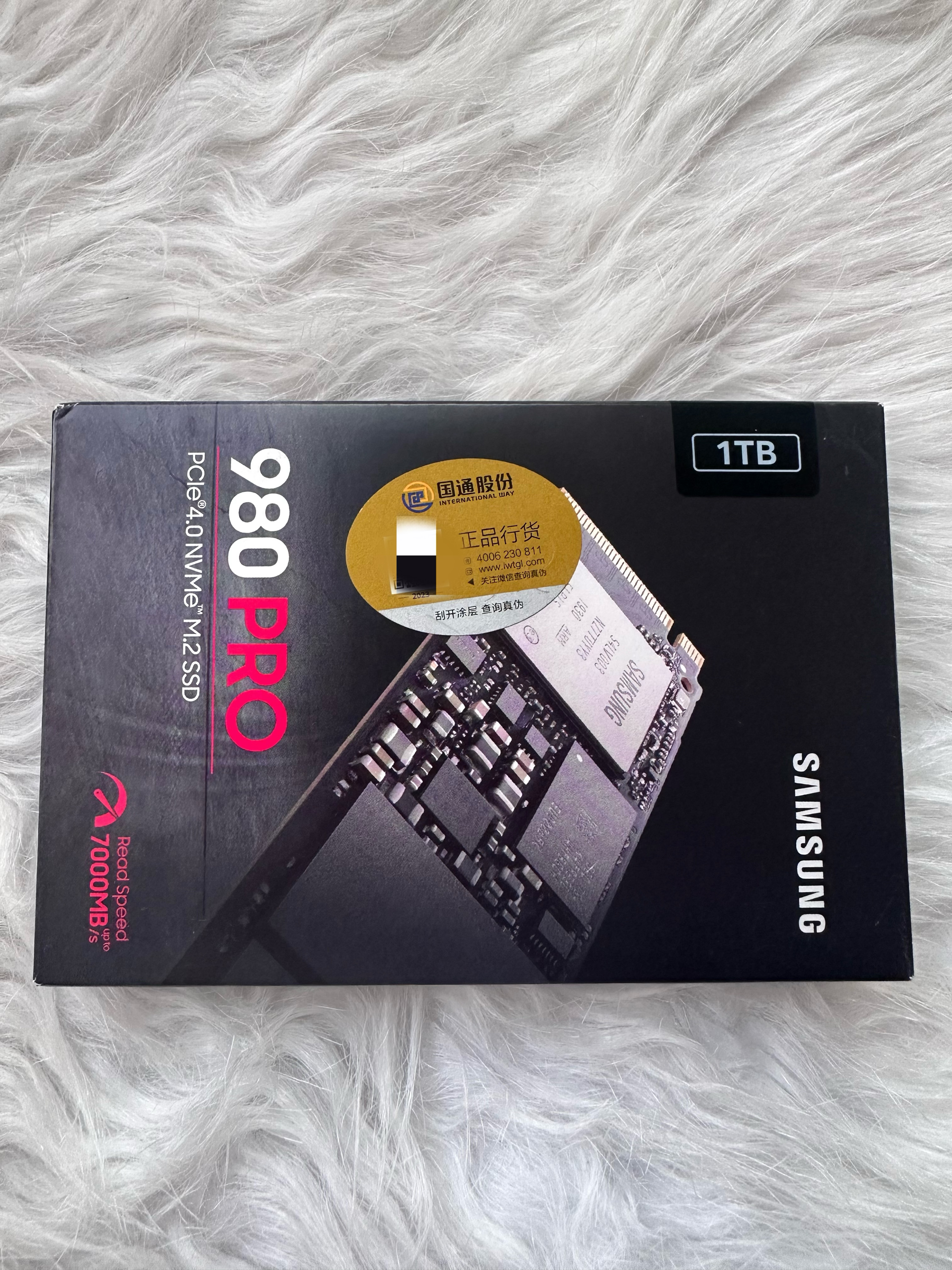 Sumsung/三星980PRO 1TB SSD固态硬盘M.2接口NVMe协议PCIe4.0