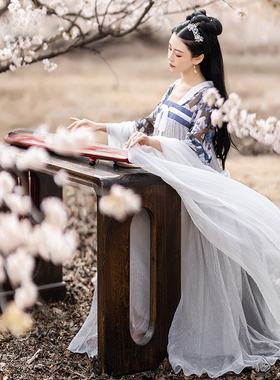 现货【染烟罗】唐制汉服改良齐胸襦裙女夏季日常可穿汉元素连衣裙