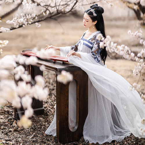 唐制汉服改良齐胸女夏日常可穿