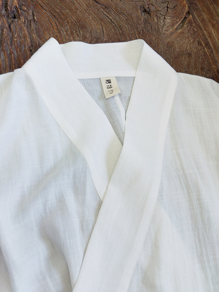 [SHU HELI] 고대 HANFU 여성 봄 가을 웨이와 진 스타일 스트레이트 슬리브 셔츠 요정 흰색 롱 스커트 투피스 세트