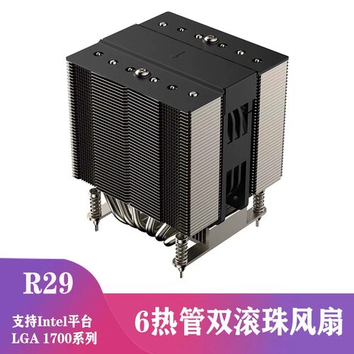 COOLSERVER 金钱豹 1700/1851平台 CPU散热器6热管4U塔式 R29