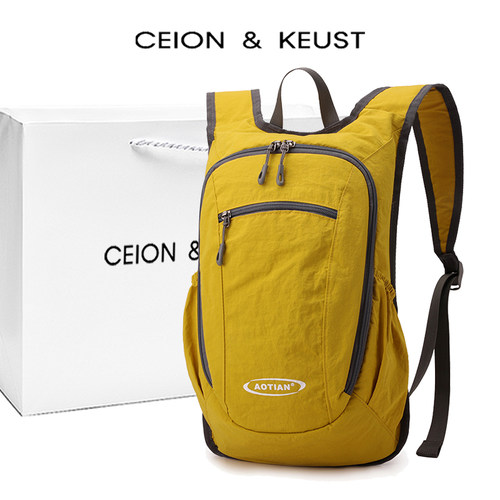 CEION & KEUST 轻便双肩包旅行通勤背包学生包折叠户外徒步登山包