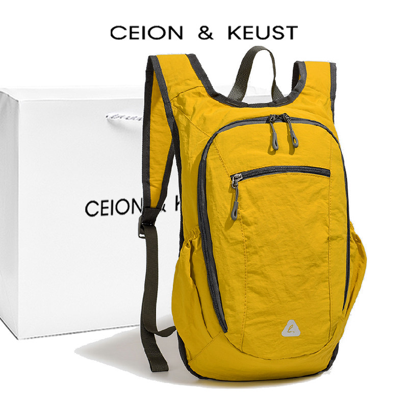 法国CEION & KEUST 多功能折叠双肩运动学生徒步登山旅游轻便背包