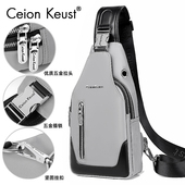 胸包男士 Ceion Keust新款 包包胸前斜挎包单肩包休闲学生小挎包潮