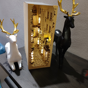 对角巷书立哈利波特书立DIY拼装模型桌面摆件学生男女朋友礼物