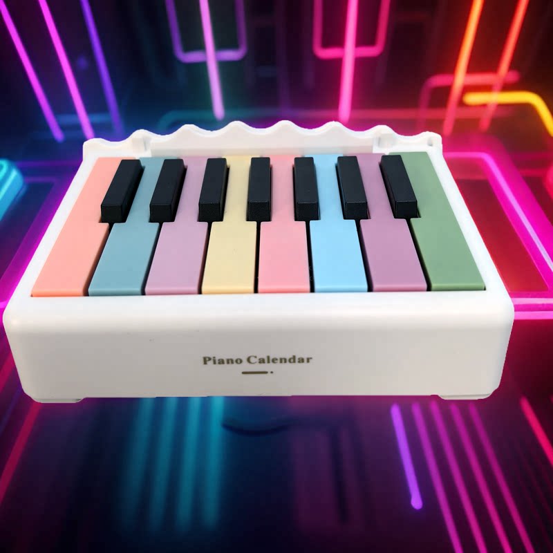 蓝牙灯光可弹奏周董MINI钢琴8种乐器跨境泰勒霉霉音乐日历桌面