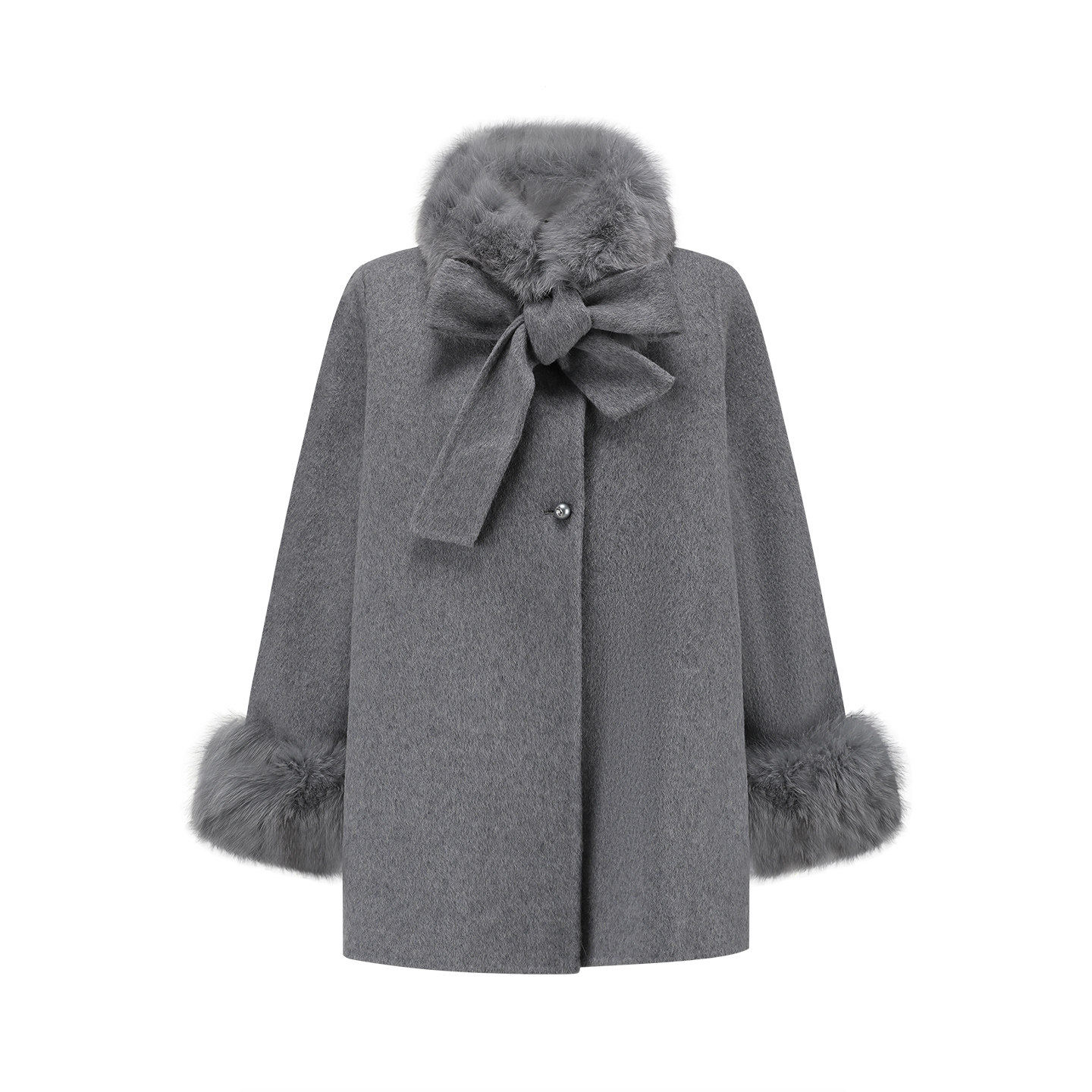 SHROENRO蝴蝶结时尚大衣