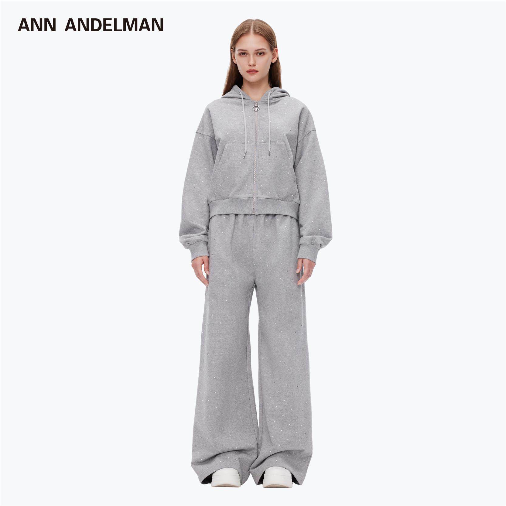 【明星同款】ANN ANDELMAN秋季新款满天星水钻烫钻运动裤,女装/女士精品,卫裤,淘宝优惠券,粉丝福利购,淘宝优惠卷