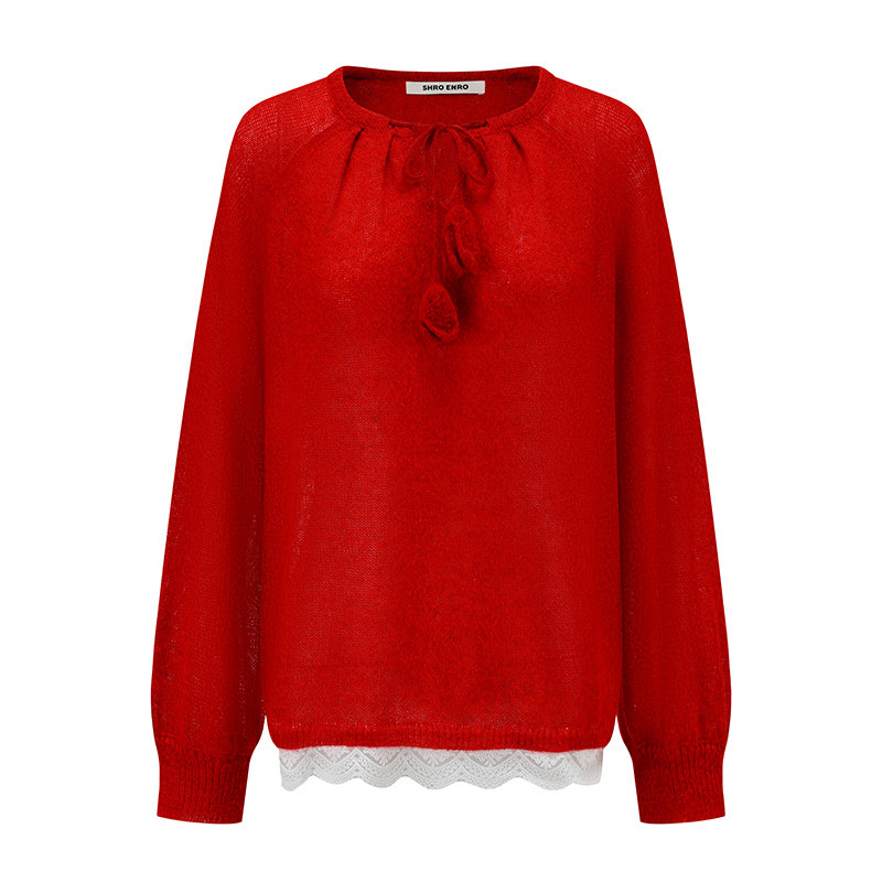 SHROENRO高级羊毛衫女上衣