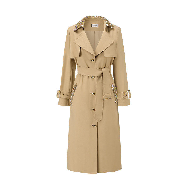 SHROENRO气质大衣女长风衣外套