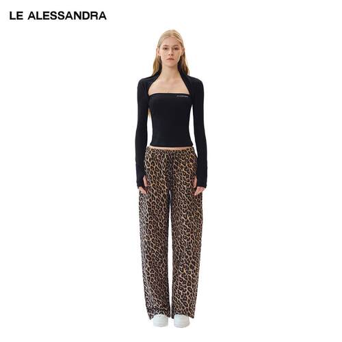 LEALESSANDRA丝亲肤长袖打底