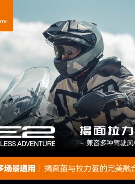 德国Schuberth舒伯特E2翻转式探险家头盔摩托车防雾揭面盔双镜片