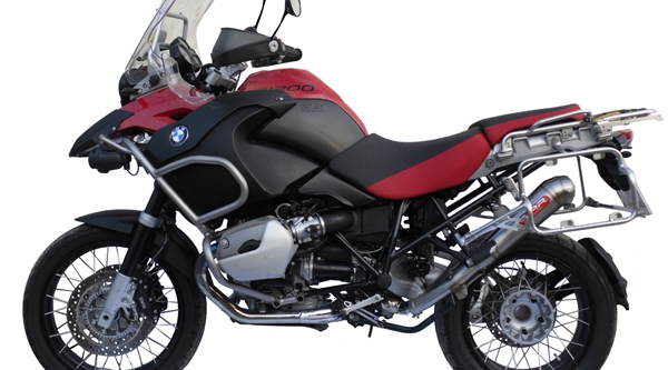 意大利gpr宝马摩托车宝马油冷r1200gs/adv改装排气管尾段pc款