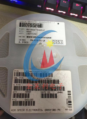 贴片电阻原装KOA蓝色籽1206 2.05K 2K05 精度1% RK73H2ATTE2051F