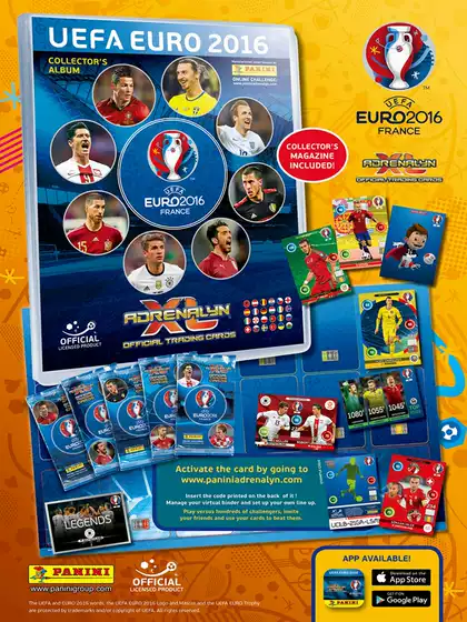 2016 European Cup Official Player Cards Panini Panini Official Genuine Product Imported from Original Sources