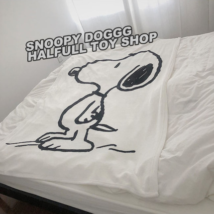 【halfull】史努比 snoopy 单面印花 珊瑚绒大绒毯 休闲毯 空调毯