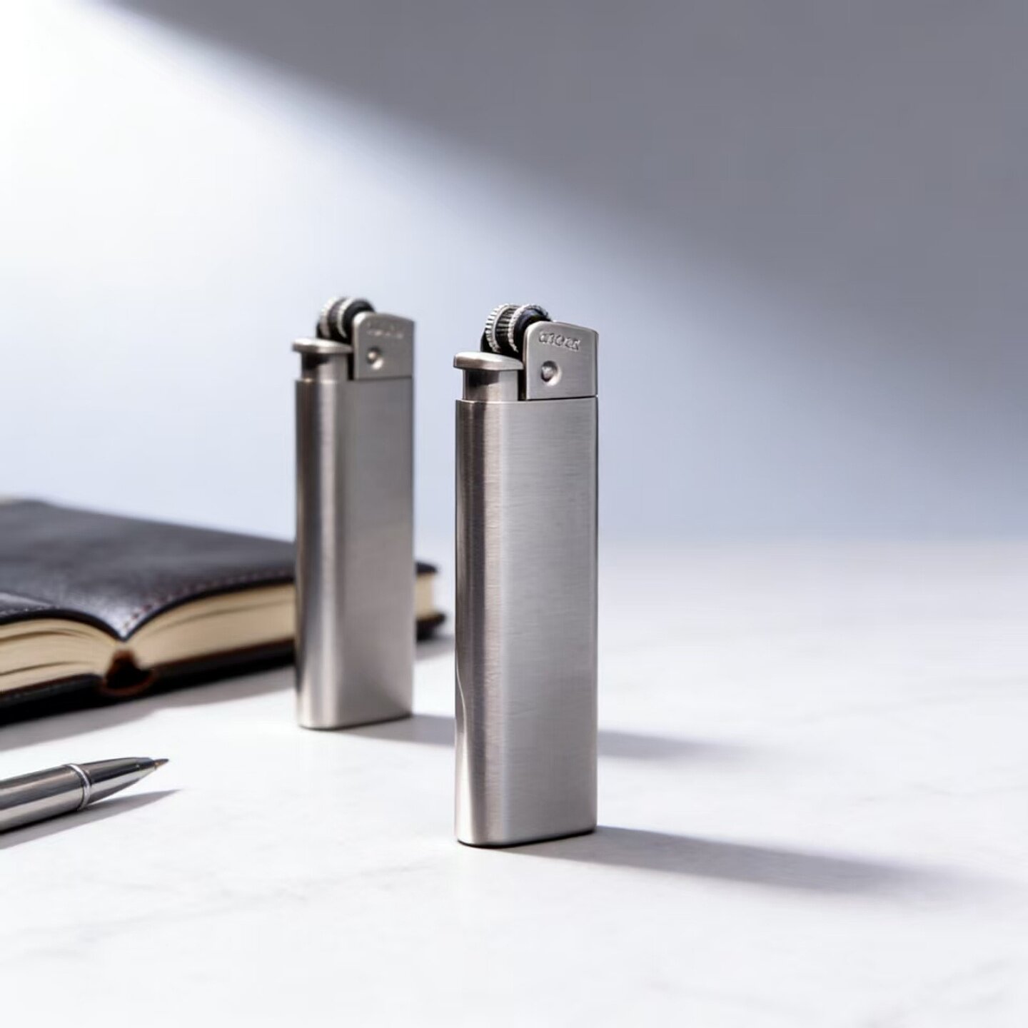 Cricket草蜢防风打火机金属拉丝金色银色可充气砂轮创意礼物正品