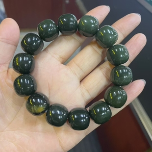 和田玉老型珠手串手链