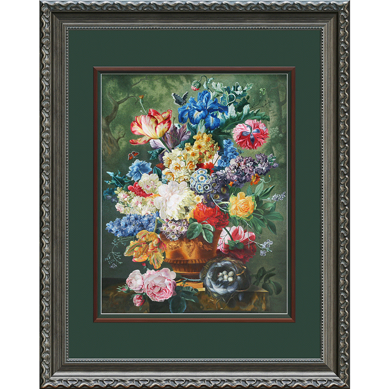 古艺苏绣精品油画花卉高端礼品