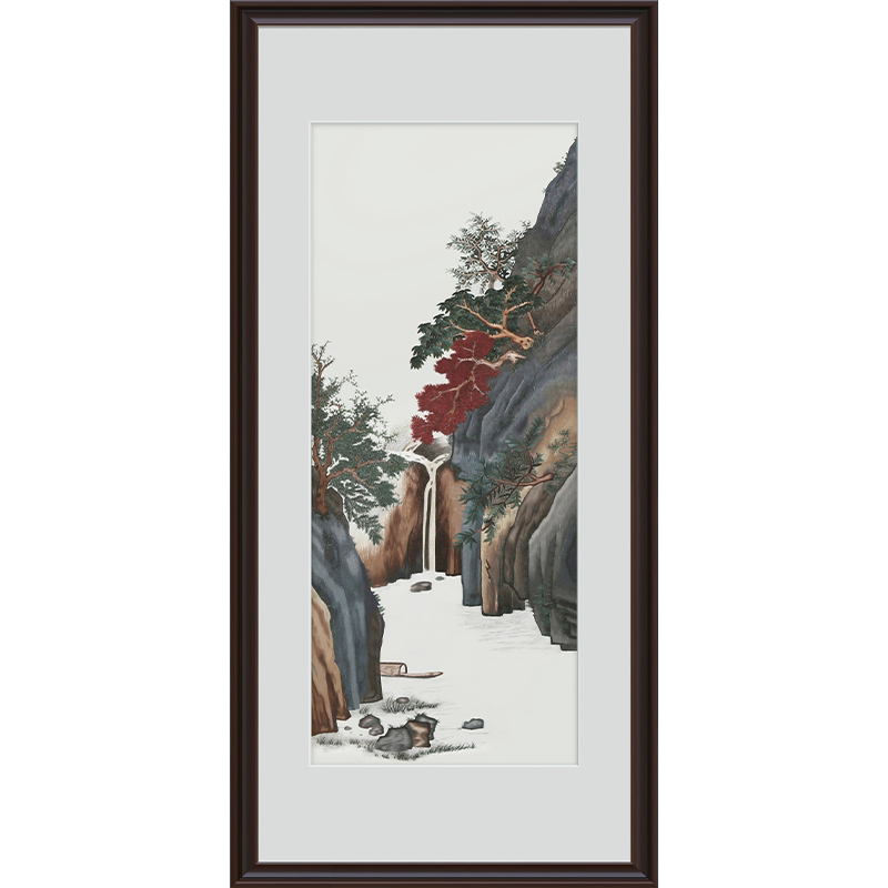 古艺苏绣精品唐寅山水高端礼品