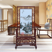 古艺苏绣精品屏风黄宾虹听帆图客厅玄关别墅双面绣隔断高端礼品