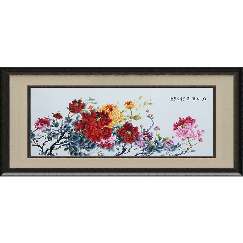 古艺苏绣精品牡丹花开富贵礼品