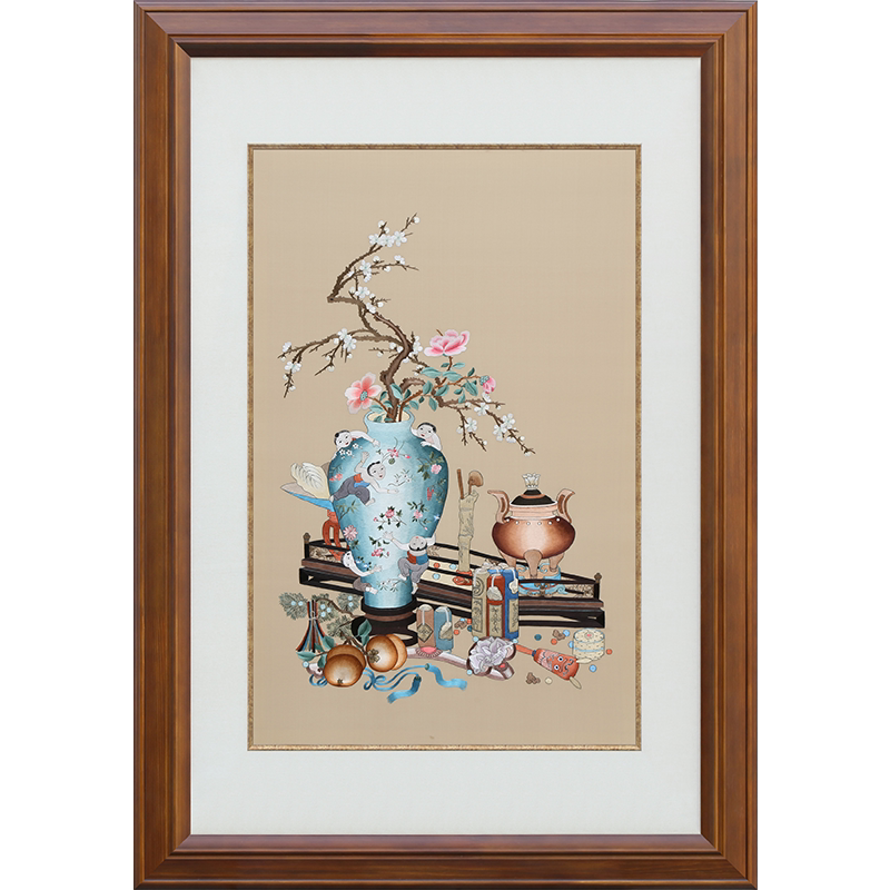 古艺苏绣精品五子登科高端礼品
