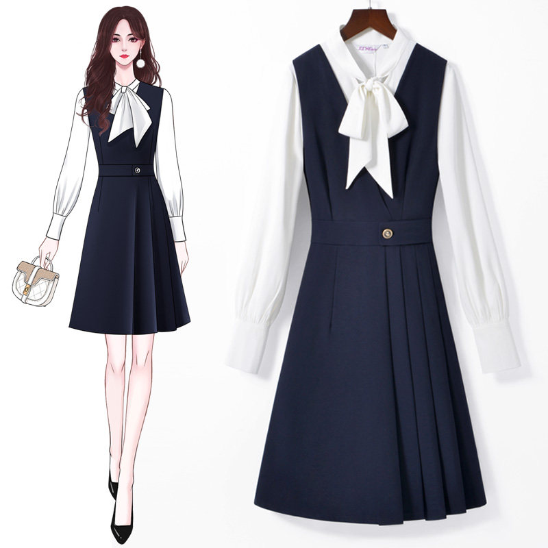 套裙教师工作服美容师前台工装