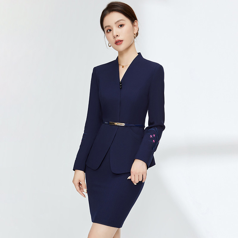 酒店前台接待珠宝店售楼部工作服图片