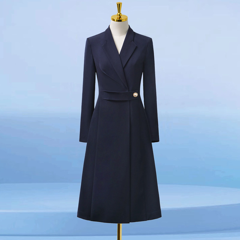 职业西装连衣裙女春秋修身时尚气质高级感职场通勤面试正装工作服