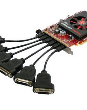 AMD FirePro W600专业多屏显卡2G 4G 六屏投影融合大屏1x6 6x1拼