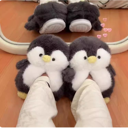 小企鹅棉拖鞋秋冬季居家棉鞋