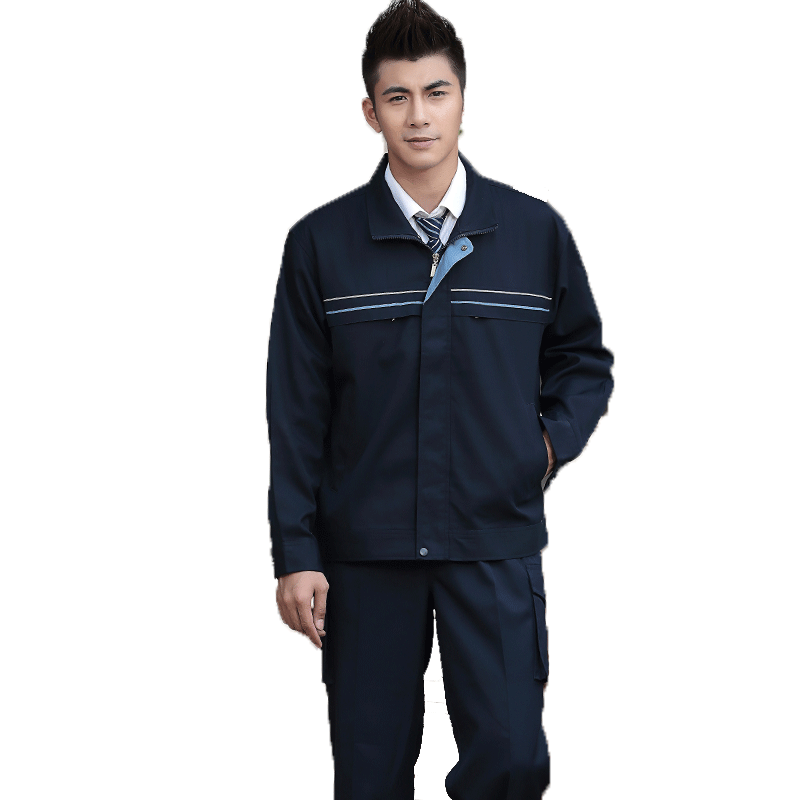 长袖工作服套装男士耐磨春秋厂服上衣定制汽修文员工装动劳保服