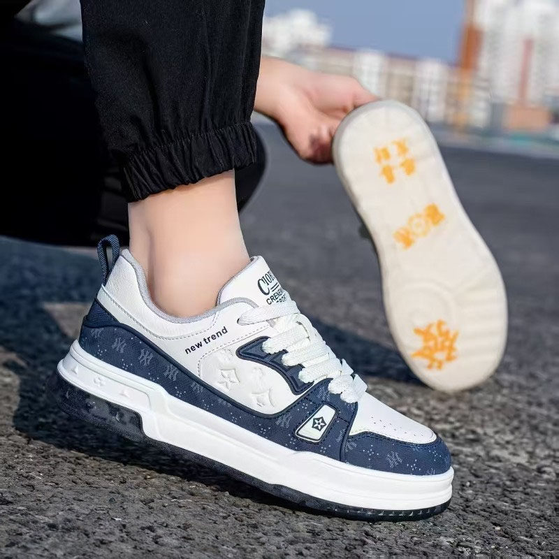 男士板鞋2026年春季恭喜发财高端水晶底轻软弹滑板运动休闲小白鞋,运动鞋new,板鞋,淘宝优惠券,粉丝福利购,淘宝优惠卷