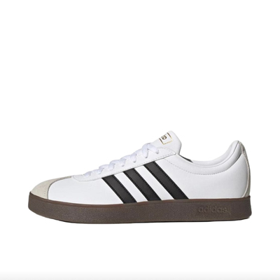 阿迪达斯 adidas VL COURT 2.0皮革舒适百搭低帮板鞋白灰