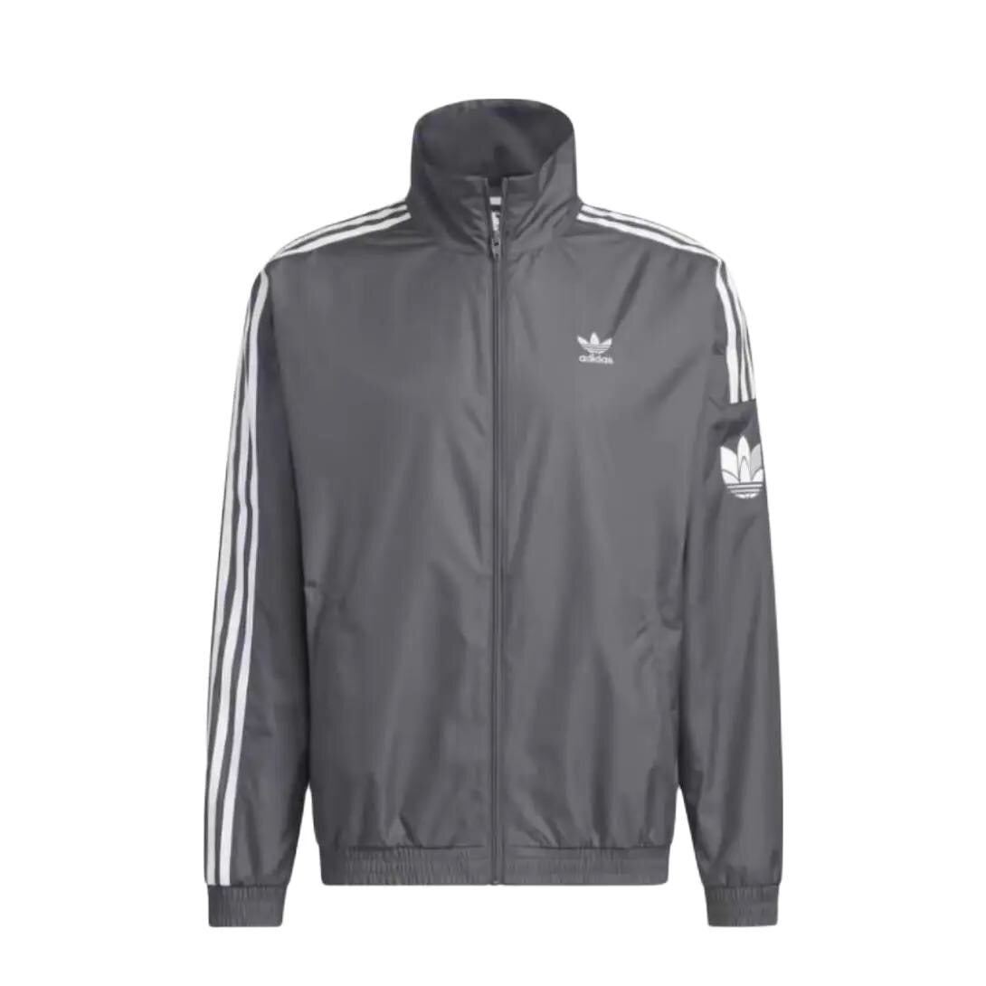 阿迪达斯adidas三条纹 松紧中腰立领 长袖翻领 防风 JI7533