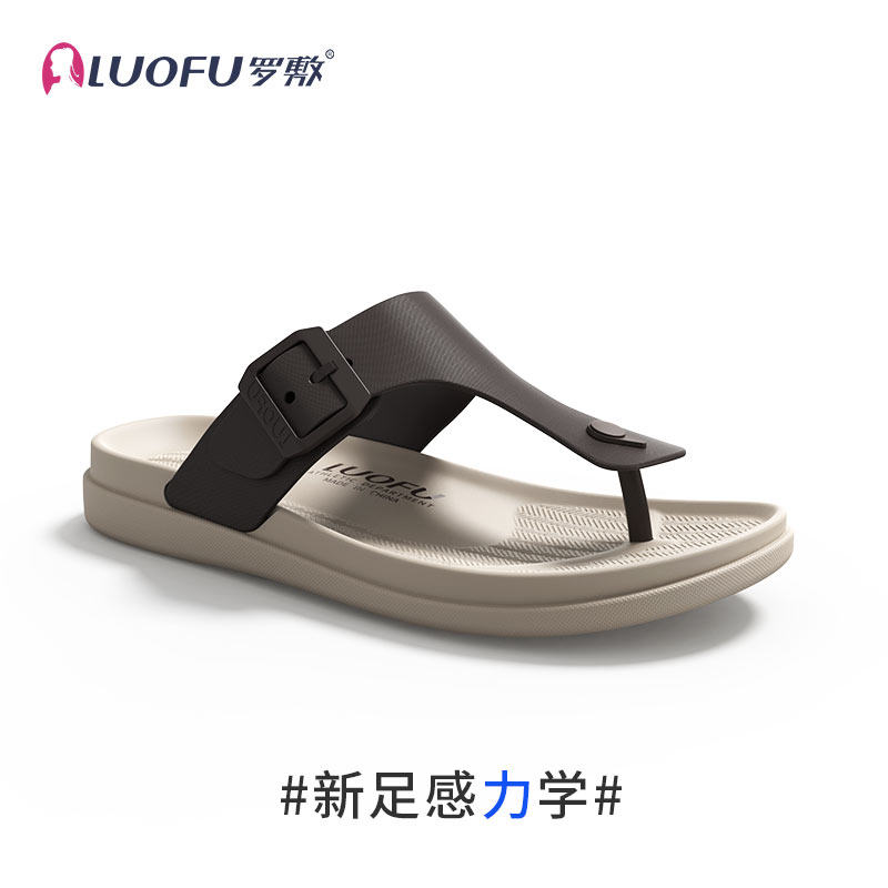 LUOFU罗敷2024新款人字拖户外简约时尚百搭度假夹趾沙滩凉拖情侣