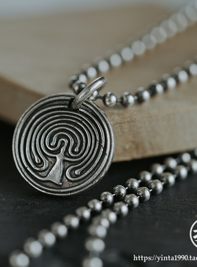 独立风原创手工银币饰品吊坠
