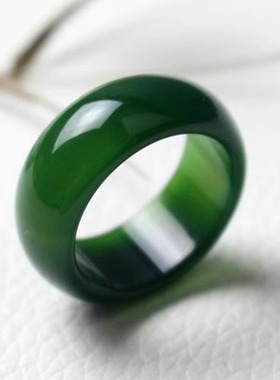 玛瑙赌神宽款戒指戒子