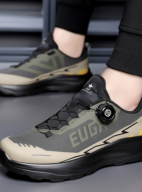 2025男防滑BOA旋钮通勤设计户外运动鞋轻量化徒步户外登山鞋耐磨