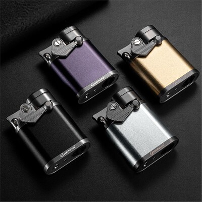 GUEVARA格瓦拉雪茄打火机直冲蓝焰烟托 托设计合金打火机配雪茄钻