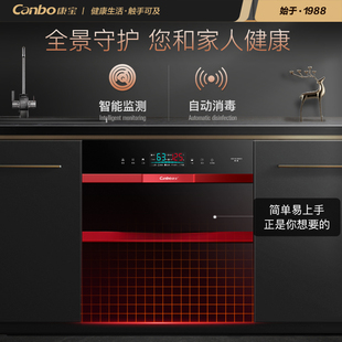 消毒碗柜不锈钢二星级新款 Canbo EN910双门家用嵌入式 康宝XDZ120