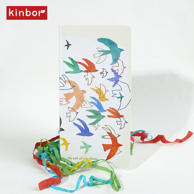 kinbor原创唯美周计划week手帐本自填式一周两页可爱硬面本记事