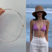 fever同款 银色项链手镯韩国ins小众简约高级感项圈锁骨链配饰女